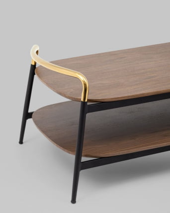 Журнальный столик Нолан 120кс60 Темное дерево / 120x60_4