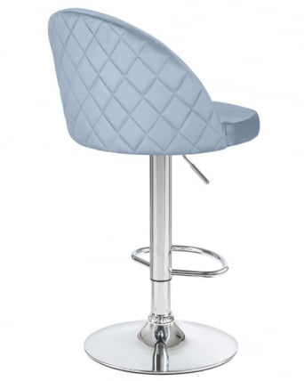 Стул барный DOBRIN MILANA (пудрово-голубой велюр (MJ9-74)) 2 шт_4