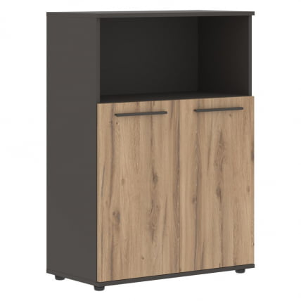 Шкаф с глухими малыми дверьми EDIS EMCS 85.3 Дуб Денвер светлый Мокко Мокко_0