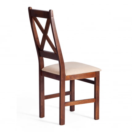 Стул CROSSMAN (комплект) NEW, Многослойный березовый шпон, 41х40x100 см, cappuchino/велюр бежевый_1