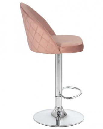 Стул барный DOBRIN MILANA (пудрово-розовый велюр (MJ9-32)) 2 шт_3