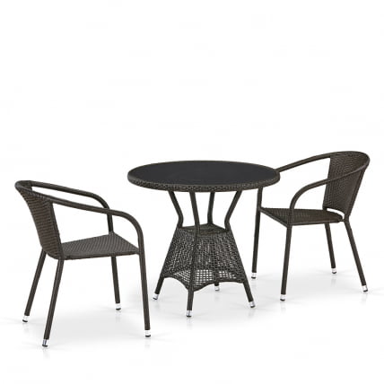 Комплект плетеной мебели T707ANS/Y137C-W53 2Pcs Brown_0