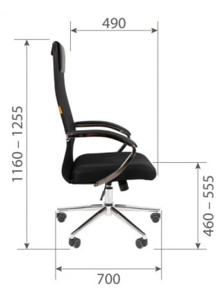 Кресло руководителя CХАИРМАН 612 Черный / CHAIRMAN_16