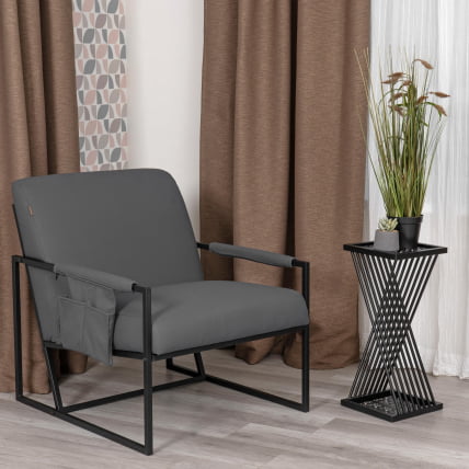 Кресло Charli LUX/Чарли Люкс К экокожа , Sharp Графит, 70х80х82 см_11