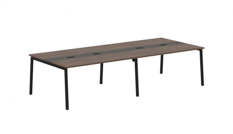 Переговорный стол EDIS ELCT 3114 Дуб Денвер темный Мокко Черный_0