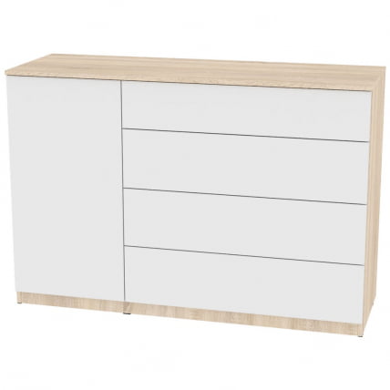 Комод Калисто(К42)923х1352х468ПУСХтоОПЕН(ДСС-Белый) / Калисто(K42)923х1352х468PUSHtoOPEN(ДСС-Белый)_0