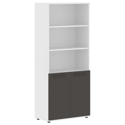 Шкаф с одним комплектом глухих малых дверей EDIS EHCS 85.5 Мокко Мокко Белый_0