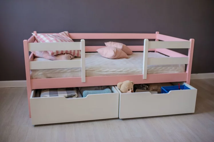 Кровать детская RooRoom VK-1р Розовая_4