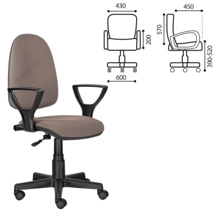 Компьютерное кресло BRABIX Prestige Ergo MG-311 Бежевый_0