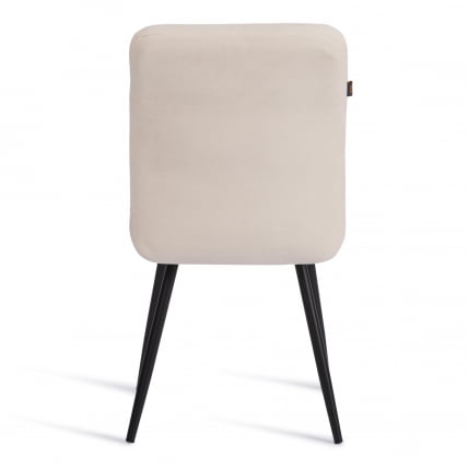 Стул обеденный Медео флок , 47х56х89, молочный/черный, 4 / Medeo_3