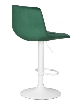 Стул барный DOBRIN TAILOR WHITE (зеленый велюр (MJ9-88)) 2 шт_4