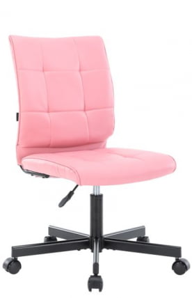 Кресло для персонала Everprof EP-300 Экокожа Розовый_0