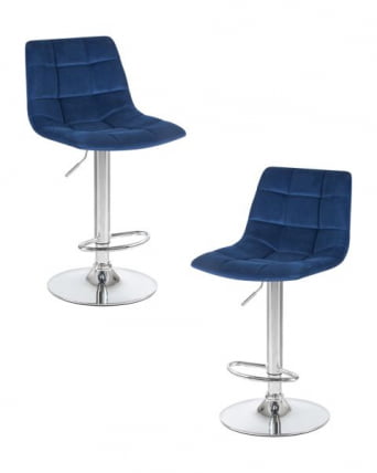 Стул барный DOBRIN TAILOR (синий велюр (MJ9-117)) 2 шт_0