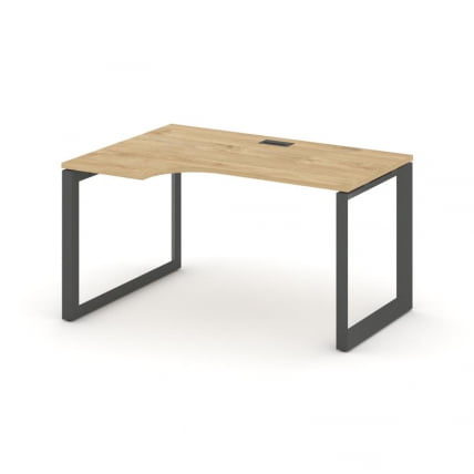 Стол рабочий эргономичный Стайл Проджект СН-59О.СПА-021(Л) Тиквуд Светлый/Металл Антрацит/Черный Заг / SN-59O.SPA-021(L)_0