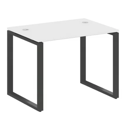 Стол письменный на О-образном м/к METAL SYSTEM БО.СП-1 Белый/Антрацит_0