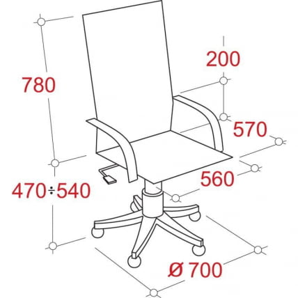 Кресло руководителя Echair-545 ML 425119 Коричневое_1
