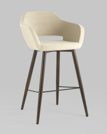 Стул барный Саймон Б велюр Бежевый_8