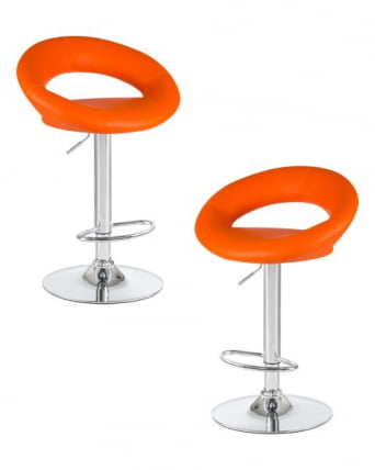 Стул барный DOBRIN MIRA (оранжевый) 2 шт_0