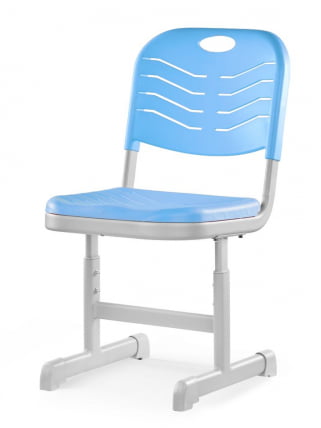 Стул ученический пластиковый регулируемый (рост 5-7) Голубой_0