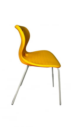 Стул универсального назначения АУРА (рост 6) Оранжевый/Каркас полимерный хром / AURA_0