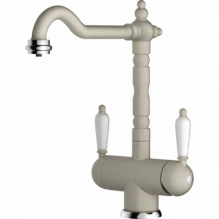 Смеситель Омоикири Амагасаки-Са Латунь/Гранит/Бежевый / Omoikiri Amagasaki-Sa_0