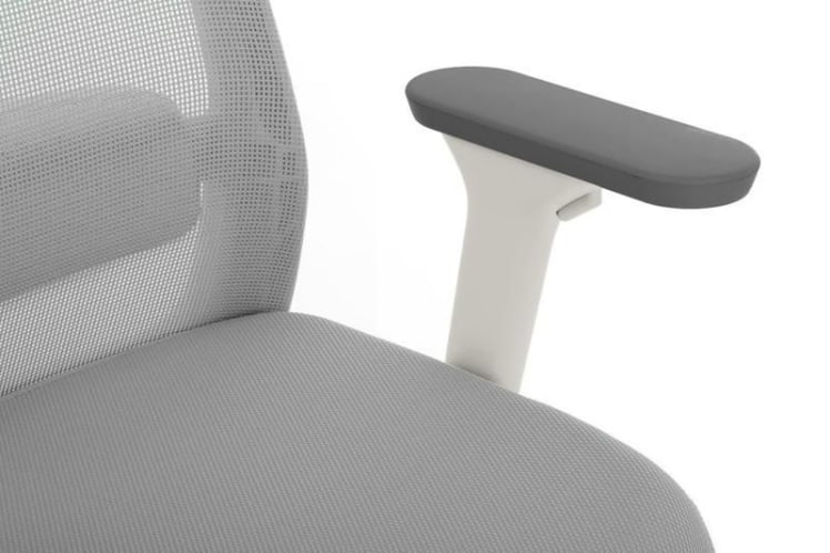 Кресло Work W-218C WHITE Светло-серый_12