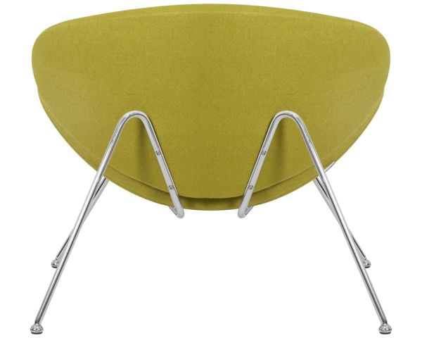 Кресло дизайнерское DOBRIN EMILY (светло-зеленая ткань AF3, хромированная сталь) 2 шт_6