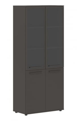 Шкаф комбинированный  с дверьми в металлической раме EDIS EHCS 85.7 Мокко Мокко Мокко_0