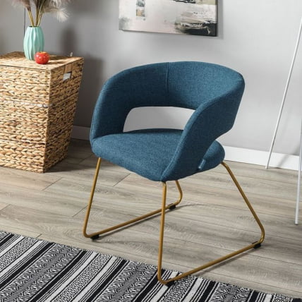 Кресло Hugs К синий/Линк золото_7