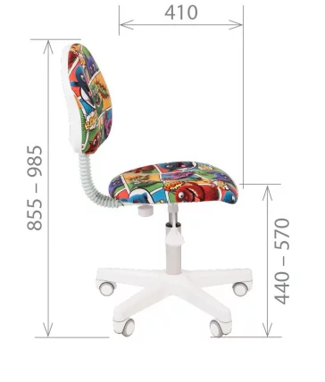 Детское кресло CХАИРМАН КИДС 104 Блаcк Автобус / CHAIRMAN KIDS Black_4