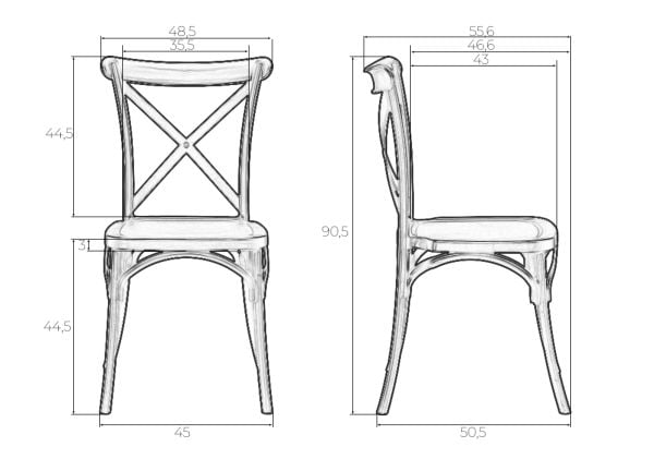 Стул обеденный DOBRIN ZILAN (цвет черный (B-03)) 2 шт_9