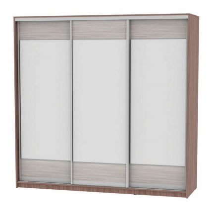 Шкаф-купе B-220х235х60-3(ЯШТ-ЯШС-D8D8D8)_0