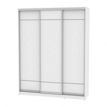 Шкаф-купе B-220х180х60-1(Белый-D7D7D7)_0