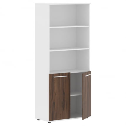 Шкаф с одним комплектом глухих малых дверей EDIS EHCS 85.5 Дуб Денвер темный Белый Белый_1