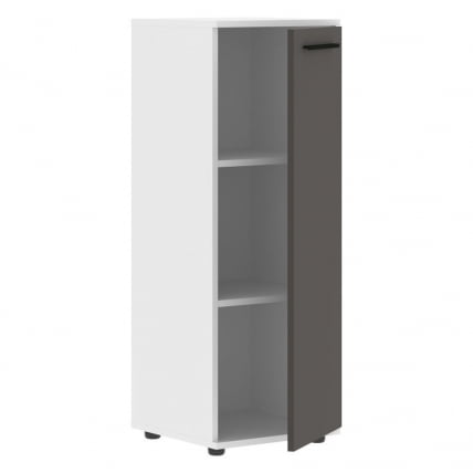 Шкаф-колонка с глухой средней дверью ЕДИС ЕМCС 42.1 Мокко Черный Белый / EDIS EMCS_1