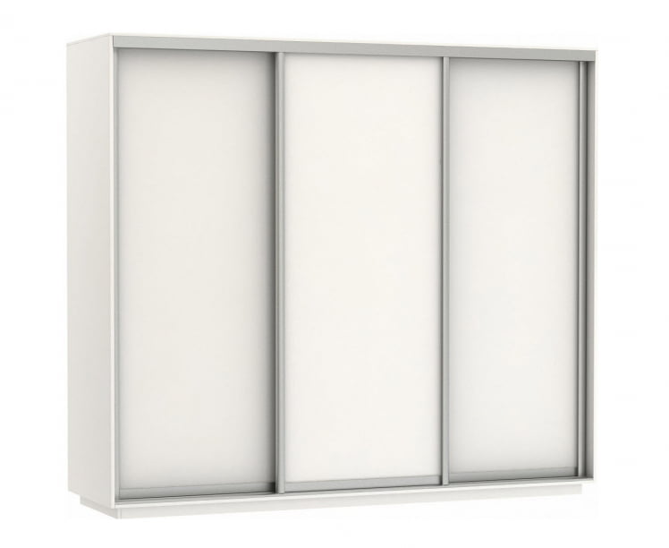 Шкаф-купе трехдверный Экспресс Трио Элемент 2400х2200h Белый снег_0