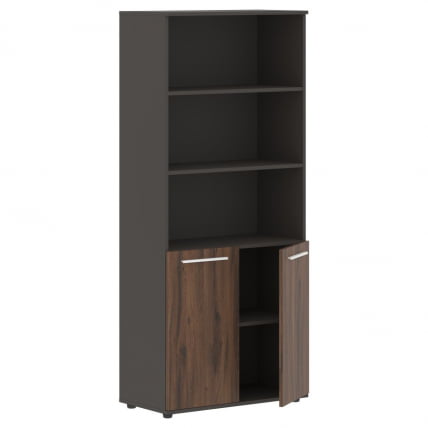 Шкаф с одним комплектом глухих малых дверей EDIS EHCS 85.5 Дуб Денвер темный Белый Мокко_1