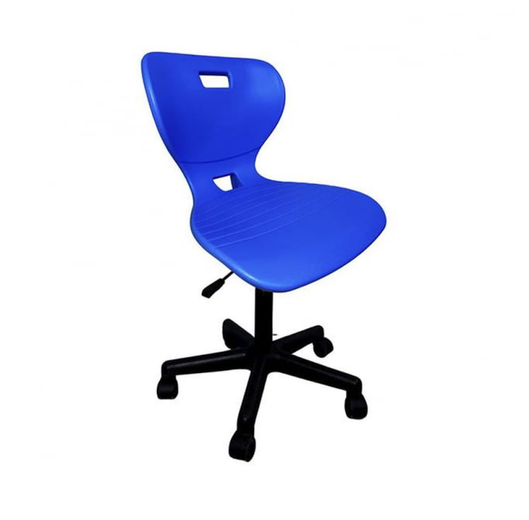 Стул мобильный на колесиках регулируемый АУРА Г (рост 6) Красный/Каркас черный / AURA G_0