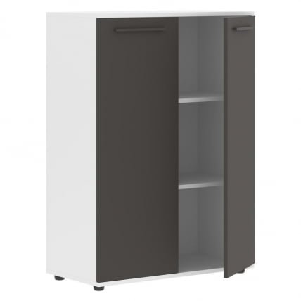 Шкаф с глухими средними дверьми EDIS EMCS 85.1 Мокко Мокко Белый_1