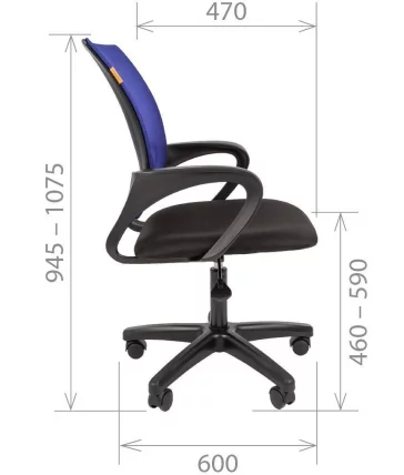 Кресло оператора CHAIRMAN 696 LT Синий_4