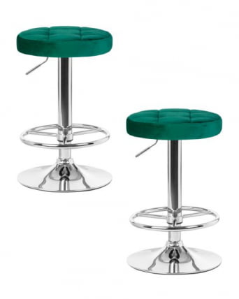 Табурет барный DOBRIN BRUNO (зеленый велюр (MJ9-88)) 2 шт_0