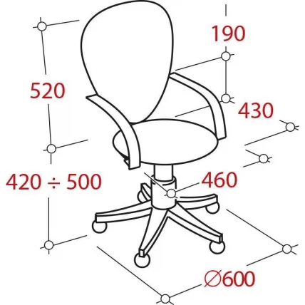 Кресло EChair-304 TC Net 692114 Синее_1