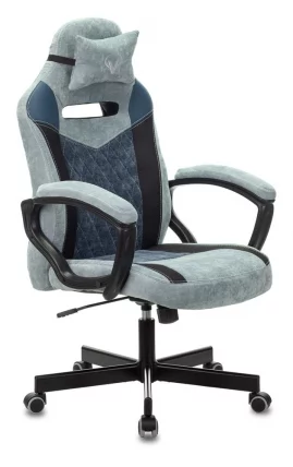 Кресло игровое Бюрократ VIKING 6 KNIGHT BL FABRIC Синий_4