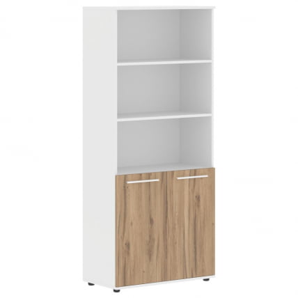 Шкаф с одним комплектом глухих малых дверей EDIS EHCS 85.5 Дуб Денвер светлый Белый Белый_0