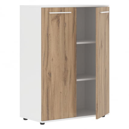 Шкаф с глухими средними дверьми EDIS EMCS 85.1 Дуб Денвер светлый Белый Белый_1