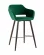 Стул барный Саймон Б велюр Темно-зеленый_227210