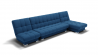 Диван Хьюстон-3 угол левый/правый (ЗР) Цвет фасада: Синий; Тип: Левый/правый; Материал фасада: Металл/Велюр_898519