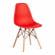 Стул CINDY (EAMES) (mod. 1801) дерево бук/металл/сиденье пластик, 45x51x82 см, Red (красный)_718101