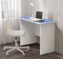 Стол компьютерный №8 Белый/Синий_201366