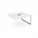 Стол системы БЭНЧ, переговорный, конечный GLOSS LINE НСПК-О.927 Белый Премиум_218963